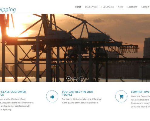 Shipping Company Website